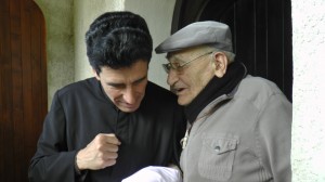 Le Père Pierre avec le Père Michel Marie Zanotti Sorkine